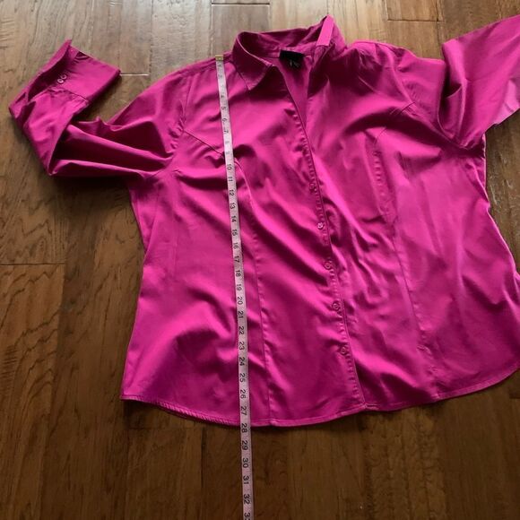 Lane Bryant Magenta‎ Shirt - Picture 4 of 9